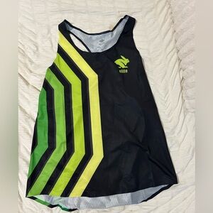 Elite Women's Swim Coverup - Black and Green